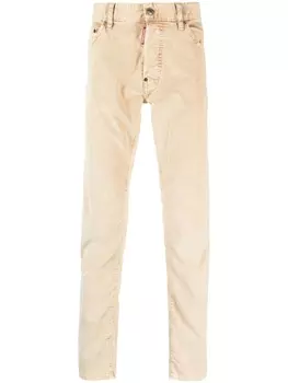 Dsquared2 вельветовые брюки Cool Guy прямого кроя, нейтральный цвет