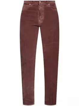 Dsquared2 вельветовые брюки узкого кроя, коричневый