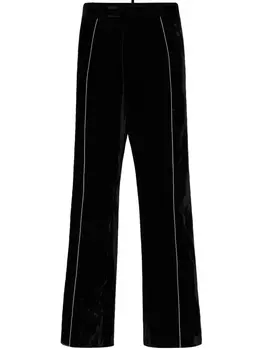 DSQUARED2 велюровые брюки, черный