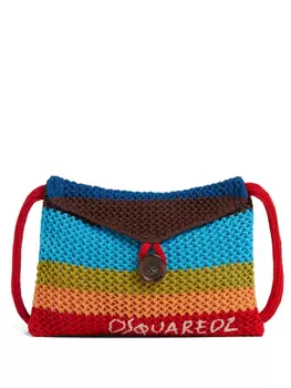 DSQUARED2 вязаная сумка-мессенджер, синий
