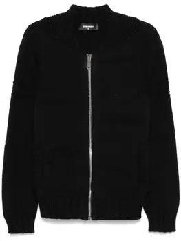 DSQUARED2 вязаный кардиган, черный