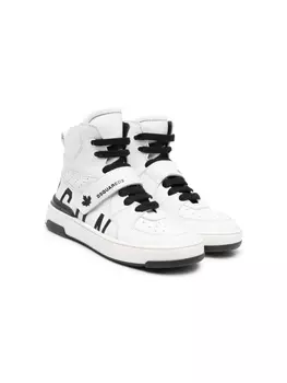 Dsquared2 высокие кроссовки с логотипом, белый