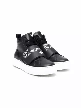 Dsquared2 высокие кроссовки с логотипом, черный