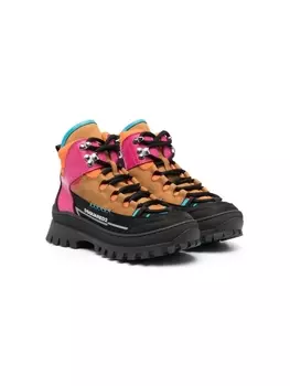 Dsquared2 высокие кроссовки со вставками, черный
