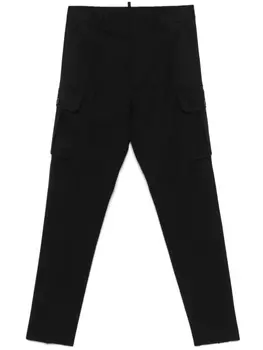 DSQUARED2 зауженные брюки карго, черный