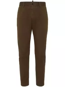 DSQUARED2 зауженные брюки, коричневый