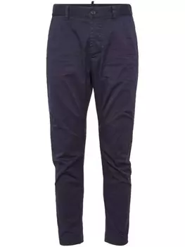 DSQUARED2 зауженные брюки средней посадки, синий