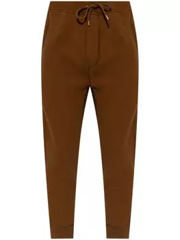 Dsquared2 зауженные хлопковые спортивные брюки, коричневый