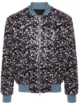 Dsquared2 жакет Blossoms с пайетками, черный