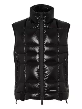 DSQUARED2 жилет c 3D отделкой, черный