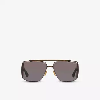 Dts136-64-01-z souliner-две солнцезащитные очки в квадратной оправе из титана и ацетата Dita, черный