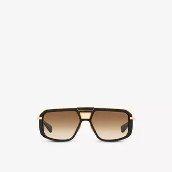 Dts400-a-01-z солнцезащитные очки mach-eight прямоугольной формы из ацетата и титана Dita, черный