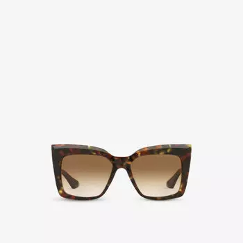 Dts704-a-01-z солнцезащитные очки telemaker в квадратной оправе из ацетата ацетата Dita, коричневый