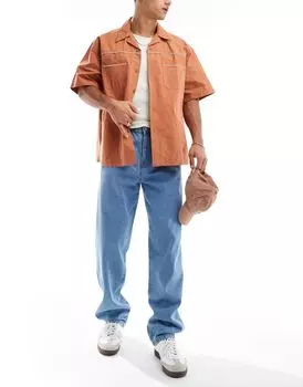 DTT – Жесткие свободные синие джинсы Don't Think Twice