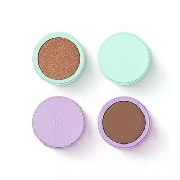 Дуэт матовых и металлических теней для век 01 cocoa and go, 8 г Kiko Milano Dreamphoria forever mate duet eyeshadow