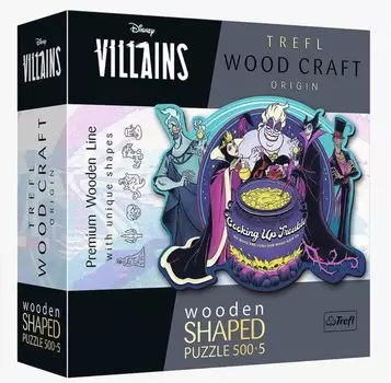 Дубины, деревянный пазл, Поделки из дерева, Злодеи: Рецепт беды 500+5 шт. Trefl