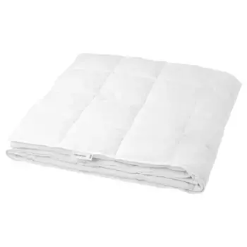 Дубль Двуспальное одеяло, белое, светло-теплое, 240х220 см, FJLLBRCKA IKEA