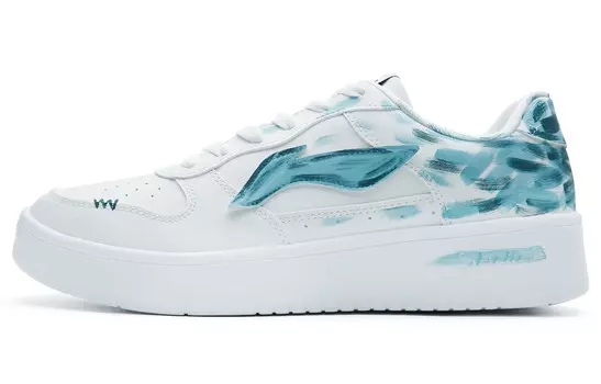 (Дубль) Кроссовки LINING Pontoon Boats Skateboarding Shoes Men Low-top White, белый