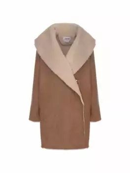 Дубленка из эко-кожи Tilda Jakke, коричневый