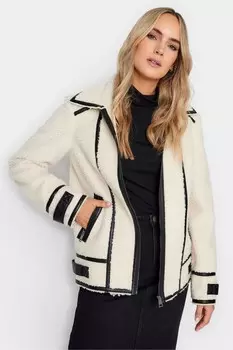 Дубленка на молнии Long Tall Sally, бежевый