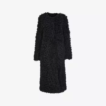 Шуба свободного кроя Eliza Whistles, серый