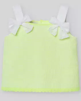 Дублет для девочки с бантами Top PAZ Rodrguez, жёлтый