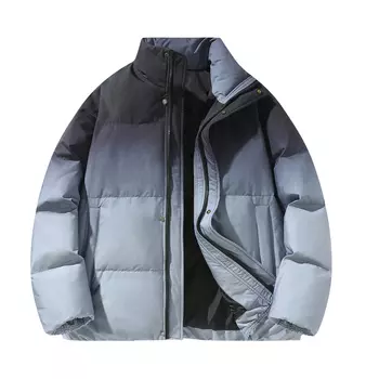 Duck Duck Пуховик YAYA унисекс, Синий с белыми буквами