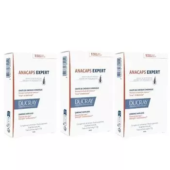 Ducray Anacaps Expert, Волосы, Кожа, Ногти, 3x30