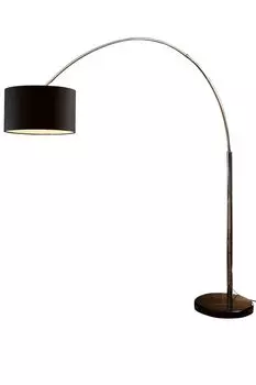 Дуговая лампа SalesFever 210 см | абажур 35 см | основание из настоящего мрамора | Ш 180 x Г 38 x В 210 см | черный