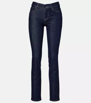Духи прямые джинсы средней посадки Mid-Rise Straight AG Jeans, Kaspar