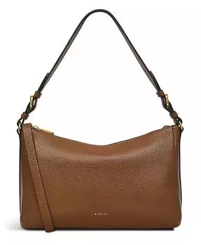 Dukes Place — средняя сумка на плечо с молнией сверху Radley London, коричневый