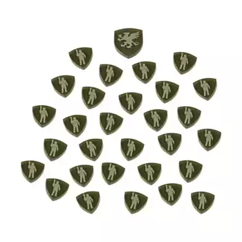 Дюна (GF9) — жетоны домов и войск, черные, Token Sets - Dune (Litko Aerosystems)