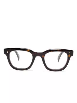 Dunhill очки в квадратной оправе, коричневый