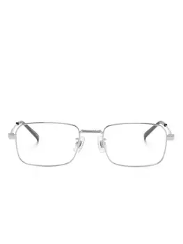 Dunhill очки в прямоугольной оправе, серебряный