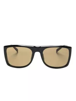 Dunhill солнцезащитные очки Rollagas Spoiler в квадратной оправе, черный