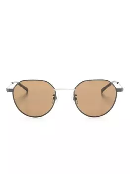 Dunhill солнцезащитные очки в круглой оправе, серый