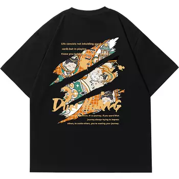 Dunhuang Fine Arts Institute DUNHUANG ART INSTITUTE Футболка унисекс, Черный + Белый [Подарочная коробка]