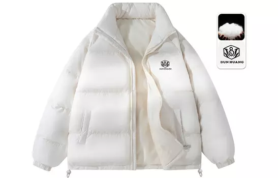 Dunhuang Fine Arts Institute DUNHUANG ART INSTITUTE Пуховик унисекс, Белый [утолщенный планкой]