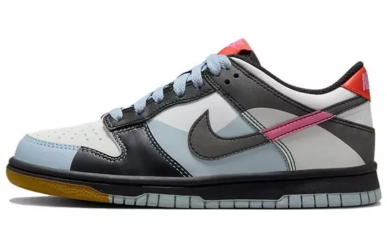 Dunk Low Dance многоцветный GS Nike, белый/синий/черный