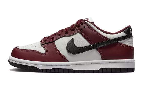 Dunk Low Темная Команда Red GS Nike, красный/белый/черный