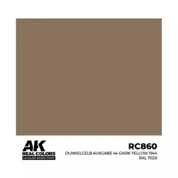 Dunkelgelb Ausgabe 44-Темно-желтый 1944 RAL7028, Paint - Real Color, Dropper Bottles (AK-Interactive)