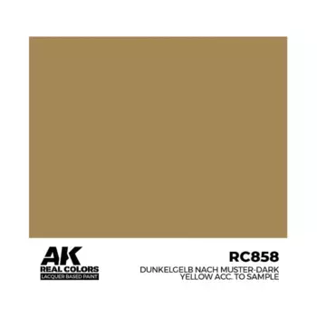 Dunkelgelb Nach Muster-Темно-Желтый, Paint - Real Color, Dropper Bottles (AK-Interactive)