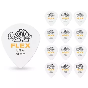 Dunlop 468 Tortex Flex Jazz III 0,73 мм, 12 шт. в упаковке