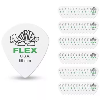 Dunlop 468 Tortex Flex Jazz III 0,88 мм, упаковка из 72 шт.