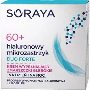 Duo Forte Hyaluronic Micro-Injection 60+ Крем-наполнитель для дня и ночи, 50 мл, Soraya