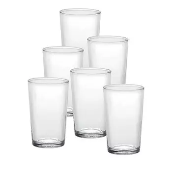 Duralex Uni Clear 6,75 унций. Стакан, набор из 6 шт, белый