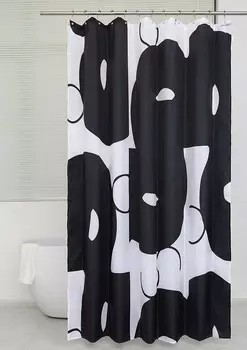Душевая шторка круг Esposa, черно-белый