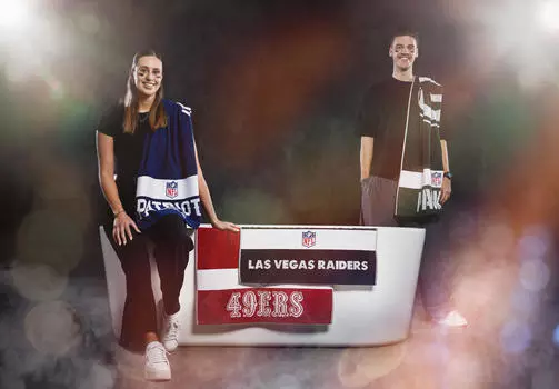 Душевое полотенце nfl san francisco 49ers 70/140 см, желтый/красный