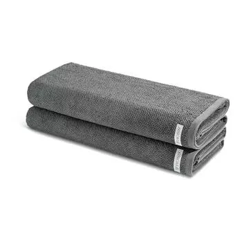 Душевое полотенце selection — набор из 2 шт из органического хлопка Ross, темно-серый