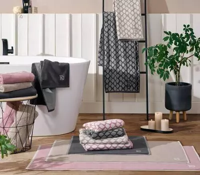 Душевое полотенце snako Dieter Knoll, серый/темно-серый